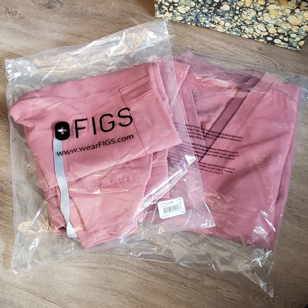 Figs Mauve XXS(P) Set (Oran Top & Zamora Joggers)